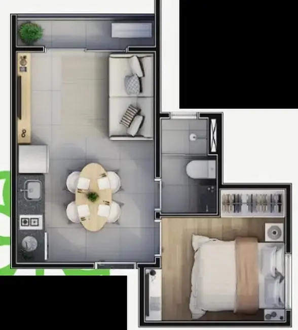 Apartamento com 2 quartos à venda, 40m2 em Vila Formosa, São Paulo - SP - imagem 3 Foto 3 de Apartamento com 2 quartos à venda, 40m2 em Vila Formosa, São Paulo - SP