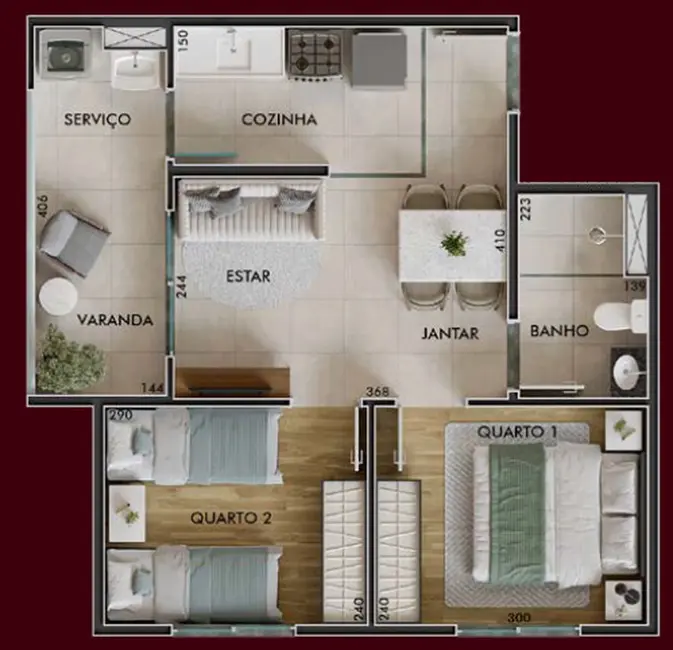 Foto 2 de Apartamento com 2 quartos à venda, 42m2 em Santo Amaro, São Paulo - SP