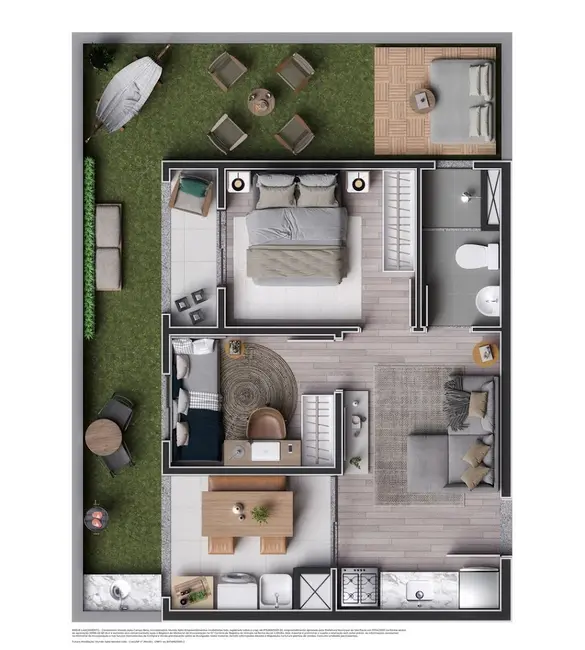 Cobertura com 2 quartos à venda, 67m2 em Campo Belo, São Paulo - SP - imagem 7 Foto 7 de Cobertura com 2 quartos à venda, 67m2 em Campo Belo, São Paulo - SP