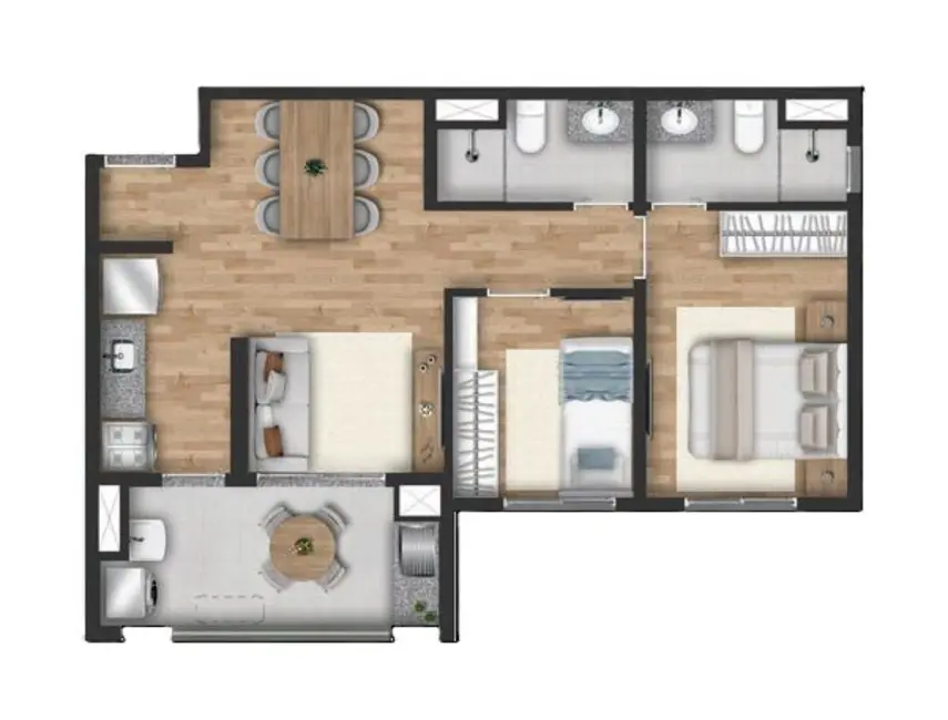 Apartamento com 2 quartos à venda, 52m2 em Santo Amaro, São Paulo - SP - imagem 4 Foto 4 de Apartamento com 2 quartos à venda, 52m2 em Santo Amaro, São Paulo - SP