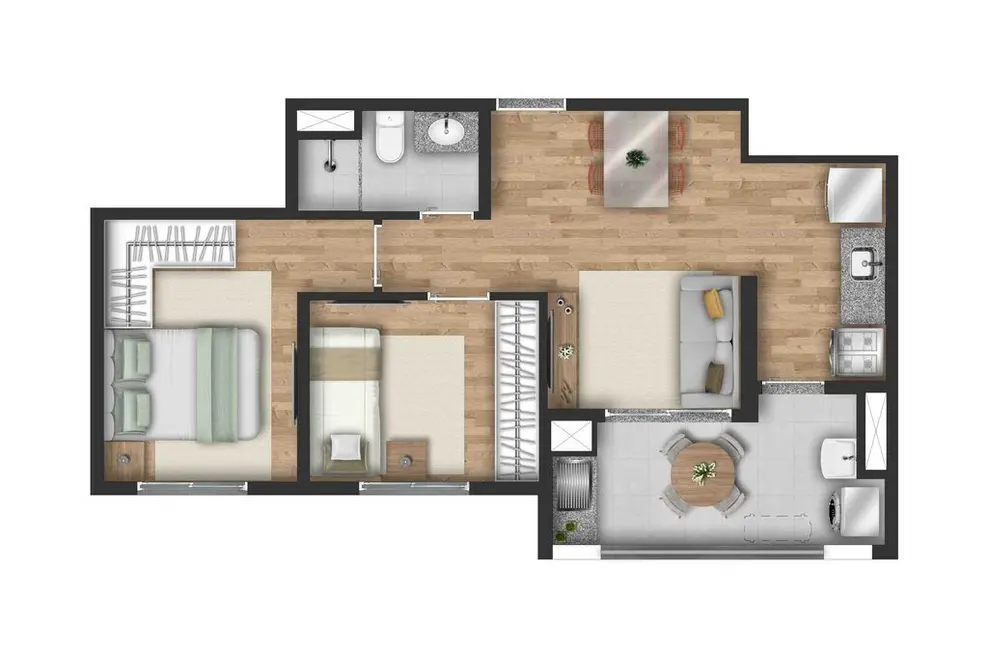 Apartamento com 2 quartos à venda, 52m2 em Santo Amaro, São Paulo - SP - imagem 3 Foto 3 de Apartamento com 2 quartos à venda, 52m2 em Santo Amaro, São Paulo - SP
