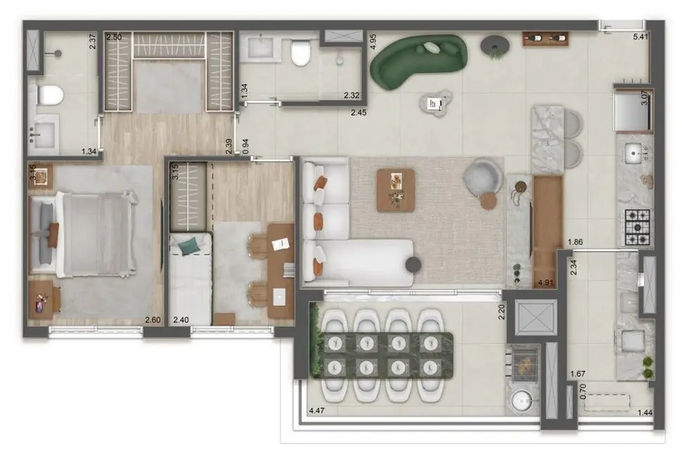 Apartamento com 1 quarto à venda, 38m2 em Butantã, São Paulo - SP - imagem 6 Foto 6 de Apartamento com 1 quarto à venda, 38m2 em Butantã, São Paulo - SP