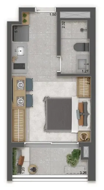 Foto 9 de Kitnet com 1 quarto à venda, 26m2 em Butantã, São Paulo - SP