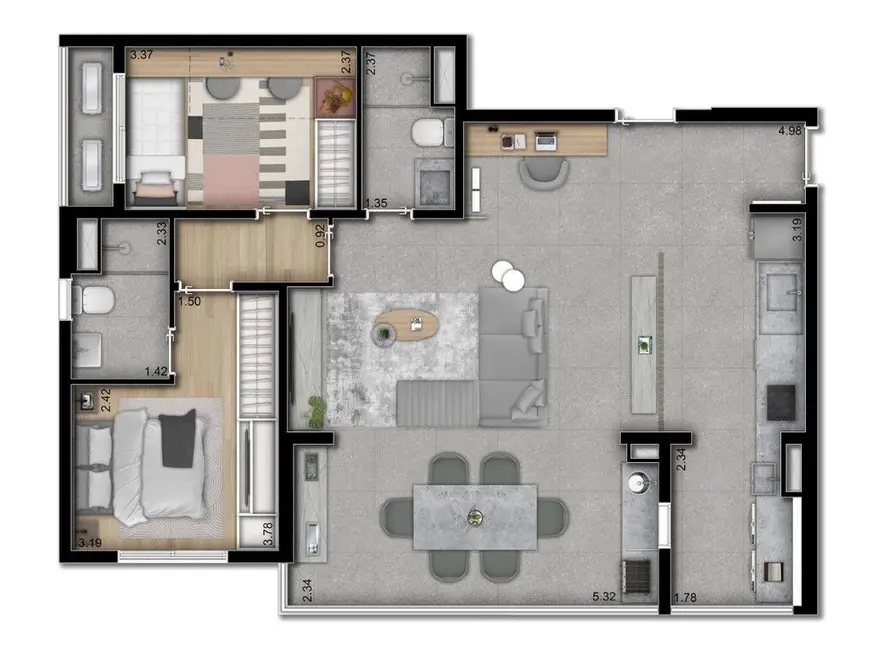 Foto 3 de Apartamento com 3 quartos à venda, 85m2 em Butantã, São Paulo - SP