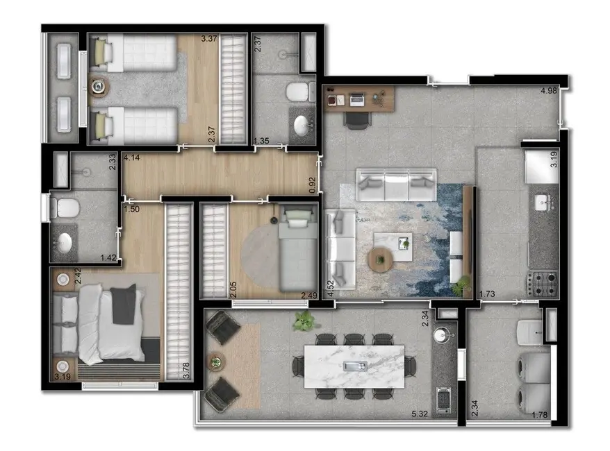 Foto 2 de Apartamento com 3 quartos à venda, 85m2 em Butantã, São Paulo - SP