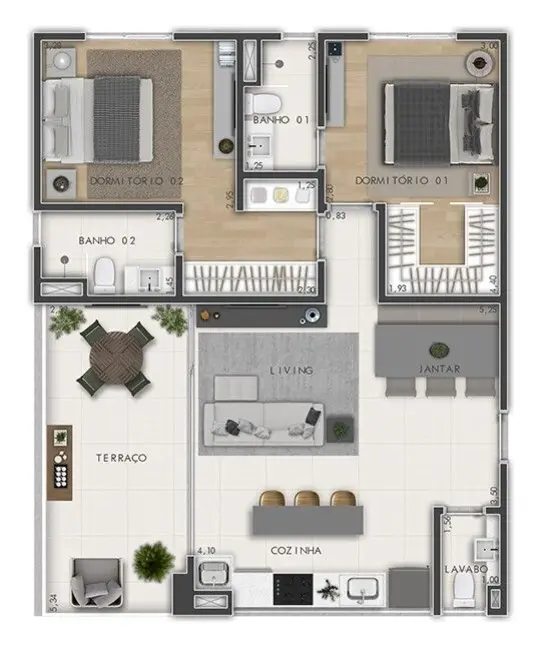 Foto 1 de Apartamento com 2 quartos à venda, 82m2 em Indianópolis, São Paulo - SP