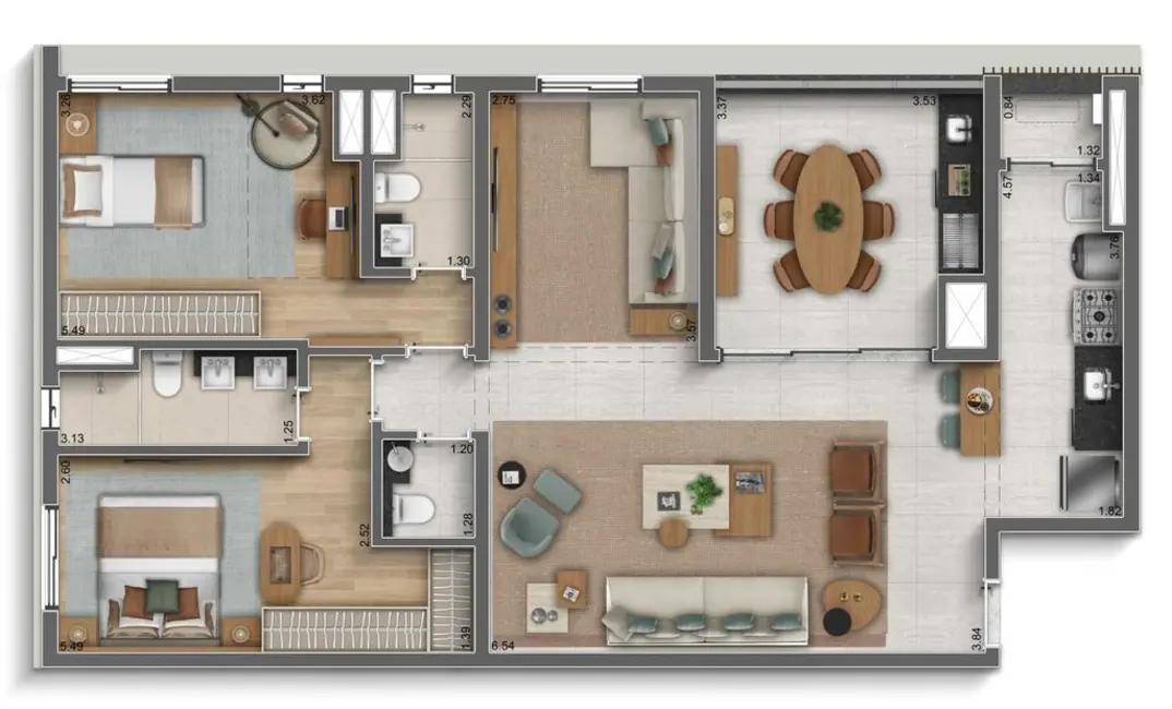 Apartamento com 3 quartos à venda, 91m2 em Perdizes, São Paulo - SP - imagem 4 Foto 4 de Apartamento com 3 quartos à venda, 91m2 em Perdizes, São Paulo - SP