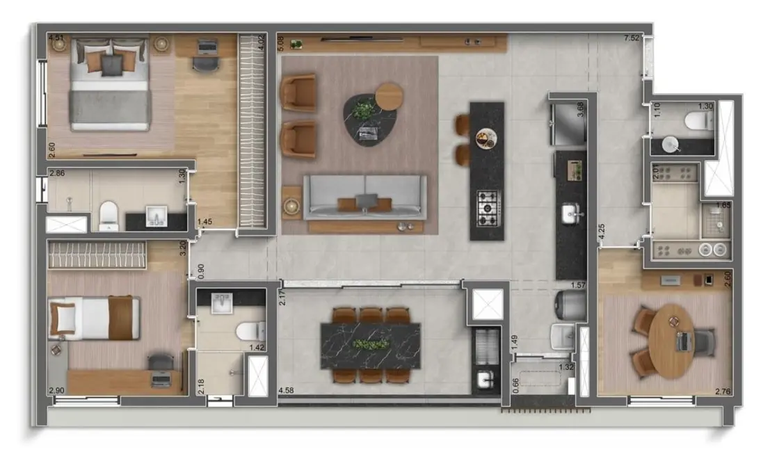 Apartamento com 3 quartos à venda, 91m2 em Perdizes, São Paulo - SP - imagem 8 Foto 8 de Apartamento com 3 quartos à venda, 91m2 em Perdizes, São Paulo - SP