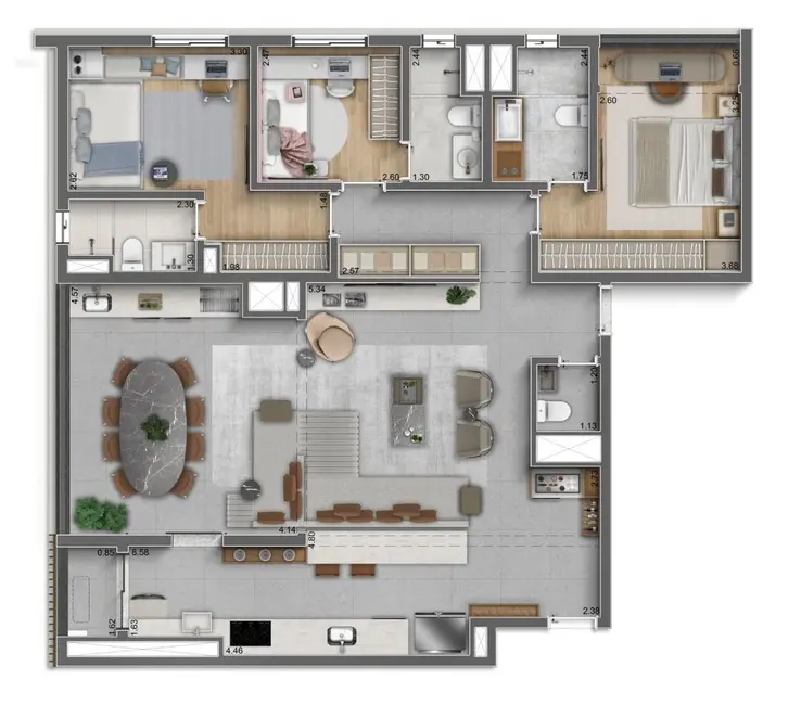 Apartamento com 3 quartos à venda, 91m2 em Perdizes, São Paulo - SP - imagem 6 Foto 6 de Apartamento com 3 quartos à venda, 91m2 em Perdizes, São Paulo - SP
