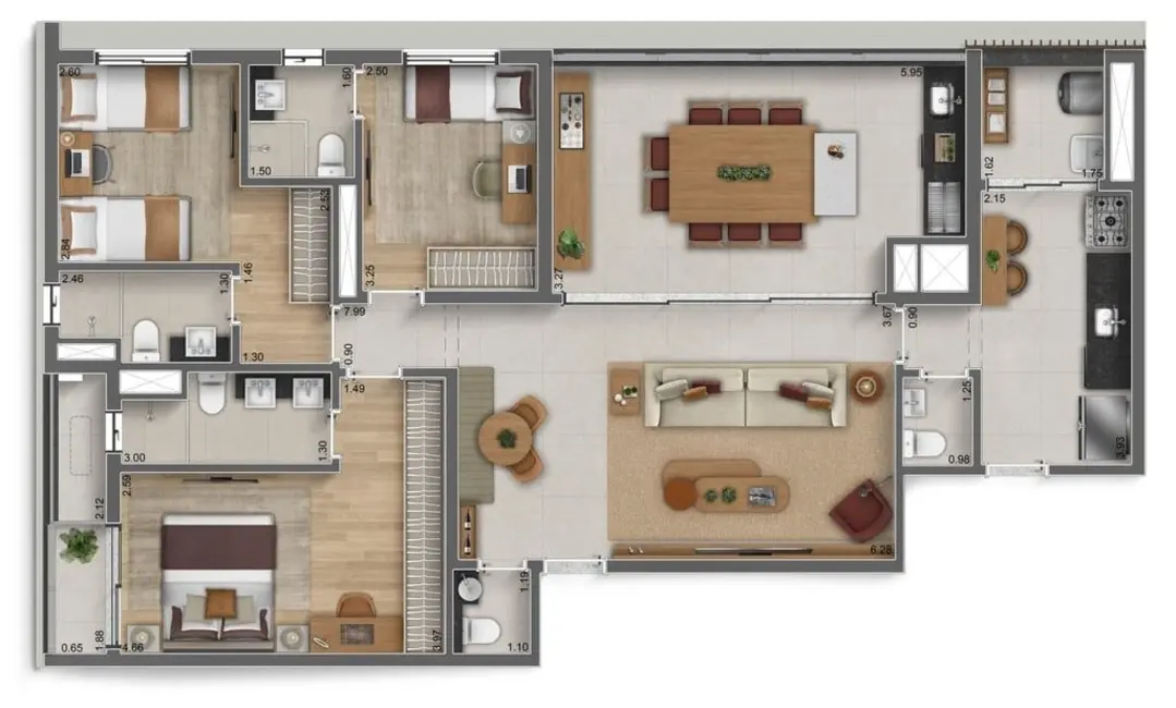 Apartamento com 3 quartos à venda, 91m2 em Perdizes, São Paulo - SP - imagem 5 Foto 5 de Apartamento com 3 quartos à venda, 91m2 em Perdizes, São Paulo - SP
