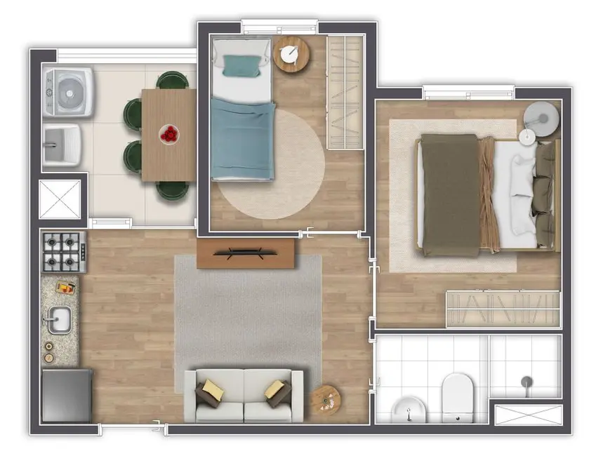 Apartamento com 1 quarto à venda, 34m2 em Mooca, São Paulo - SP - imagem 3 Foto 3 de Apartamento com 1 quarto à venda, 34m2 em Mooca, São Paulo - SP