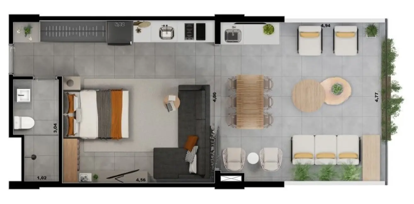 Apartamento com 1 quarto à venda, 106m2 em Jardim Anália Franco, São Paulo - SP - imagem 4 Foto 4 de Apartamento com 1 quarto à venda, 106m2 em Jardim Anália Franco, São Paulo - SP