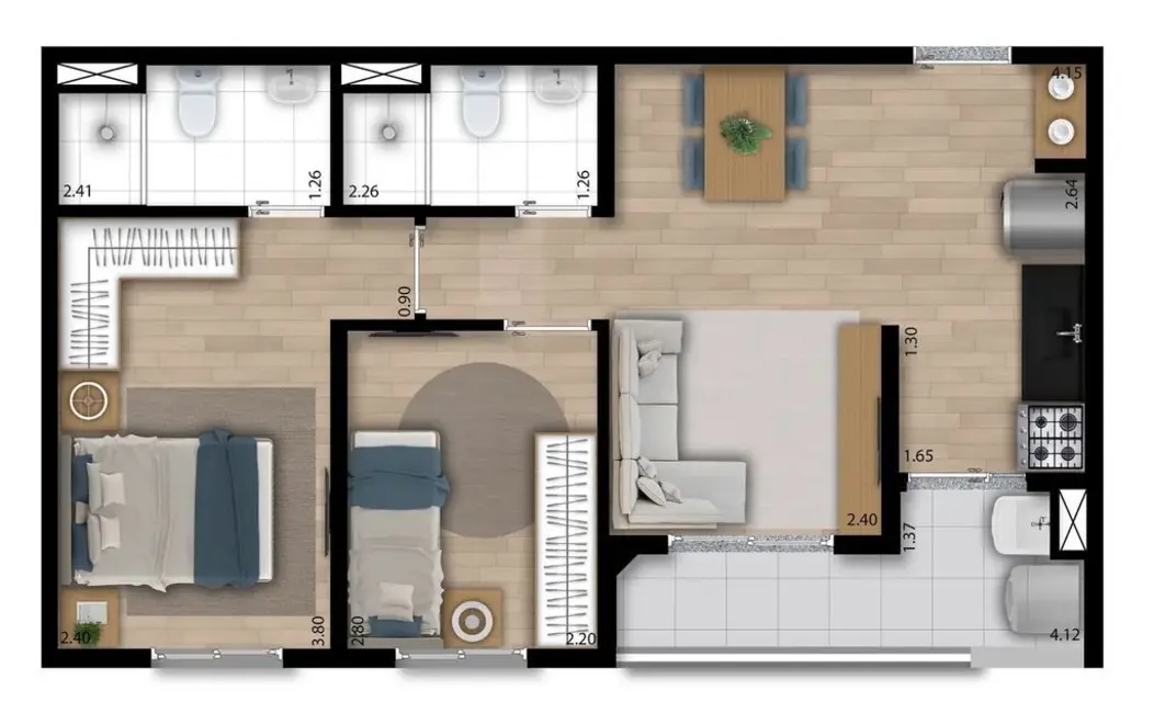 Foto 5 de Apartamento com 2 quartos à venda, 41m2 em Liberdade, São Paulo - SP