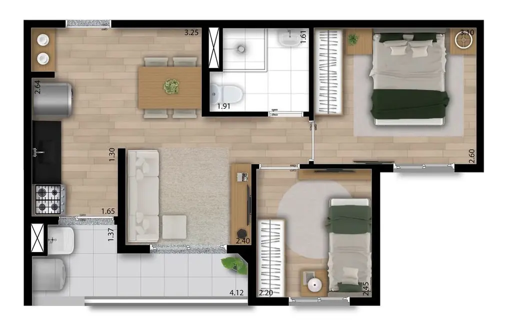 Foto 4 de Apartamento com 2 quartos à venda, 41m2 em Liberdade, São Paulo - SP