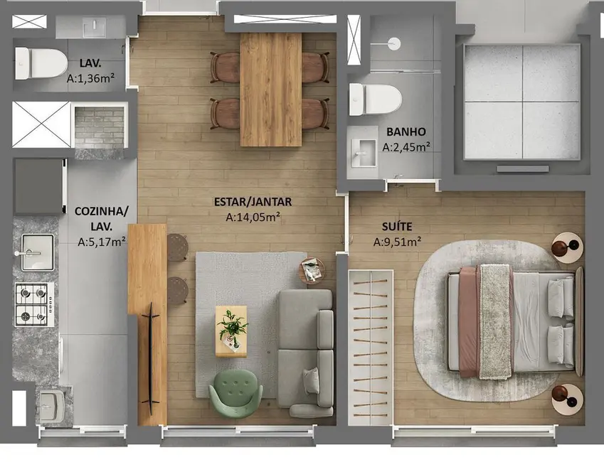 Foto 5 de Apartamento com 1 quarto à venda, 82m2 em Rio Branco, Porto Alegre - RS