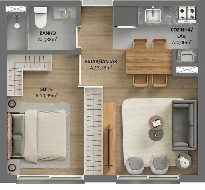Foto 7 de Apartamento com 1 quarto à venda, 82m2 em Rio Branco, Porto Alegre - RS