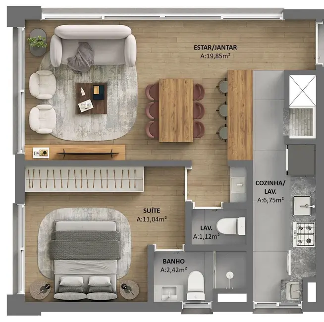 Foto 1 de Apartamento com 1 quarto à venda, 82m2 em Rio Branco, Porto Alegre - RS