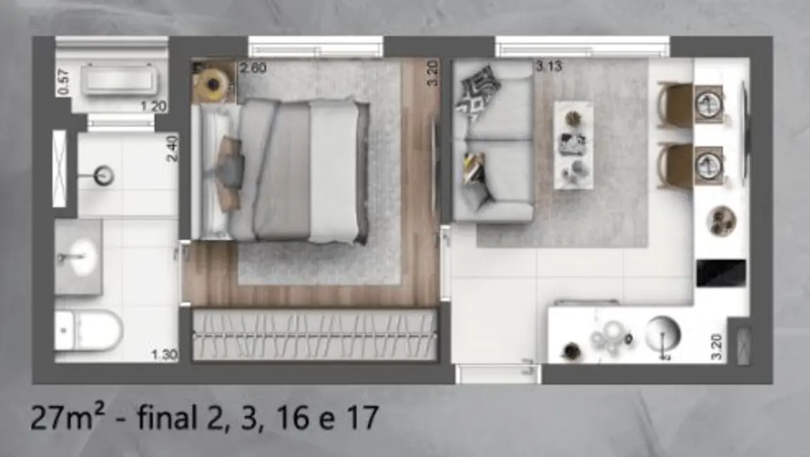Foto 3 de Apartamento com 2 quartos à venda, 51m2 em Santo Amaro, São Paulo - SP