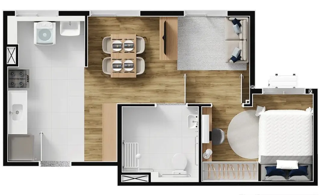 Foto 9 de Apartamento com 1 quarto à venda, 35m2 em Jardim Ubirajara (Zona Sul), São Paulo - SP