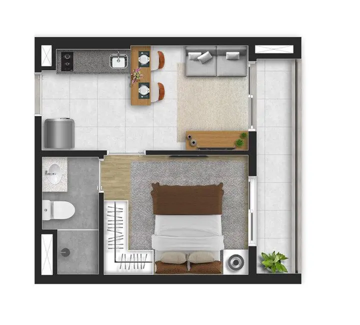 Foto 2 de Apartamento com 1 quarto à venda, 53m2 em Vila Dom Pedro I, São Paulo - SP