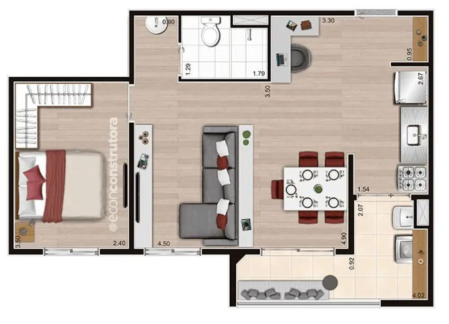 Apartamento com 2 quartos à venda, 47m2 em Vila das Bandeiras, Guarulhos - SP - imagem 1 Foto 1 de Apartamento com 2 quartos à venda, 47m2 em Vila das Bandeiras, Guarulhos - SP