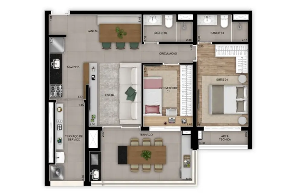 Apartamento com 2 quartos à venda, 38m2 em Mooca, São Paulo - SP - imagem 3 Foto 3 de Apartamento com 2 quartos à venda, 38m2 em Mooca, São Paulo - SP