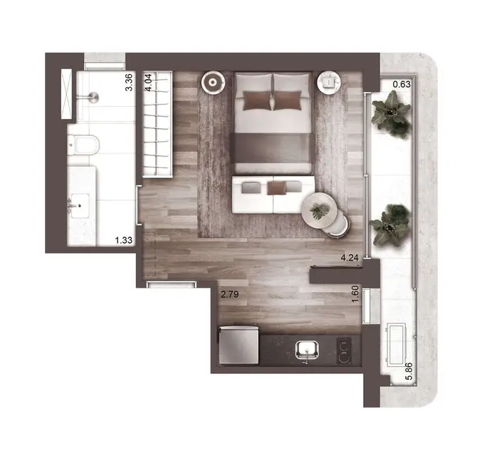 Apartamento com 2 quartos à venda, 91m2 em Higienópolis, São Paulo - SP - imagem 7 Foto 7 de Apartamento com 2 quartos à venda, 91m2 em Higienópolis, São Paulo - SP