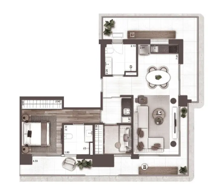 Apartamento com 2 quartos à venda, 91m2 em Higienópolis, São Paulo - SP - imagem 2 Foto 2 de Apartamento com 2 quartos à venda, 91m2 em Higienópolis, São Paulo - SP