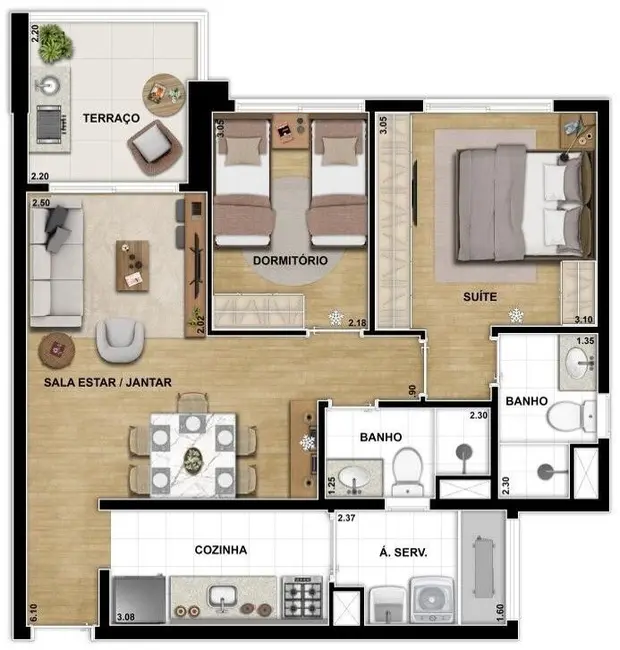 Foto 4 de Apartamento com 2 quartos à venda, 122m2 em Vila Santa Catarina, São Paulo - SP