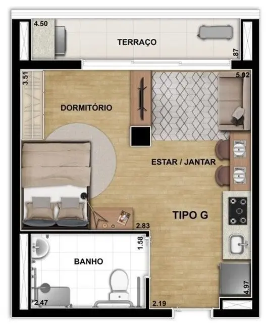 Foto 2 de Apartamento com 2 quartos à venda, 64m2 em Vila Santa Catarina, São Paulo - SP