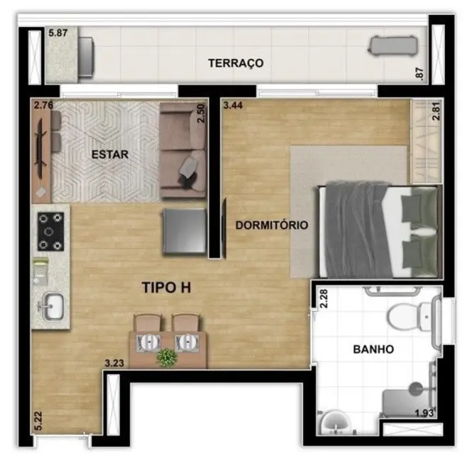 Foto 6 de Apartamento com 2 quartos à venda, 64m2 em Vila Santa Catarina, São Paulo - SP