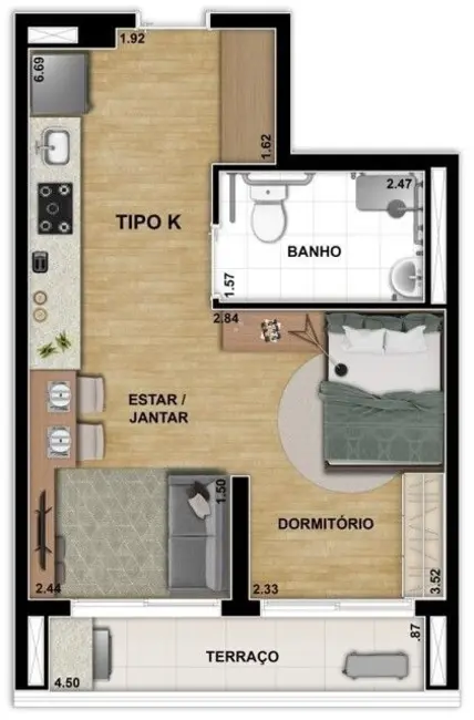 Foto 7 de Apartamento com 2 quartos à venda, 64m2 em Vila Santa Catarina, São Paulo - SP