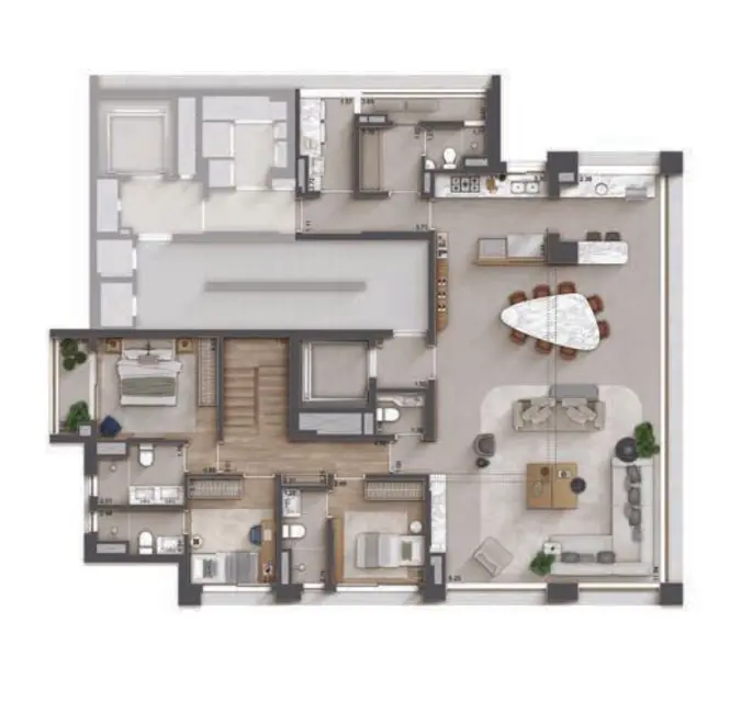 Cobertura com 4 quartos à venda, 276m2 em Jardim América, São Paulo - SP - imagem 5 Foto 5 de Cobertura com 4 quartos à venda, 276m2 em Jardim América, São Paulo - SP