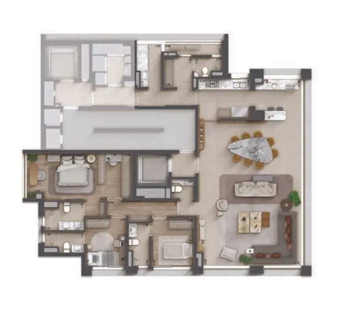 Cobertura com 4 quartos à venda, 276m2 em Jardim América, São Paulo - SP - imagem 4 Foto 4 de Cobertura com 4 quartos à venda, 276m2 em Jardim América, São Paulo - SP