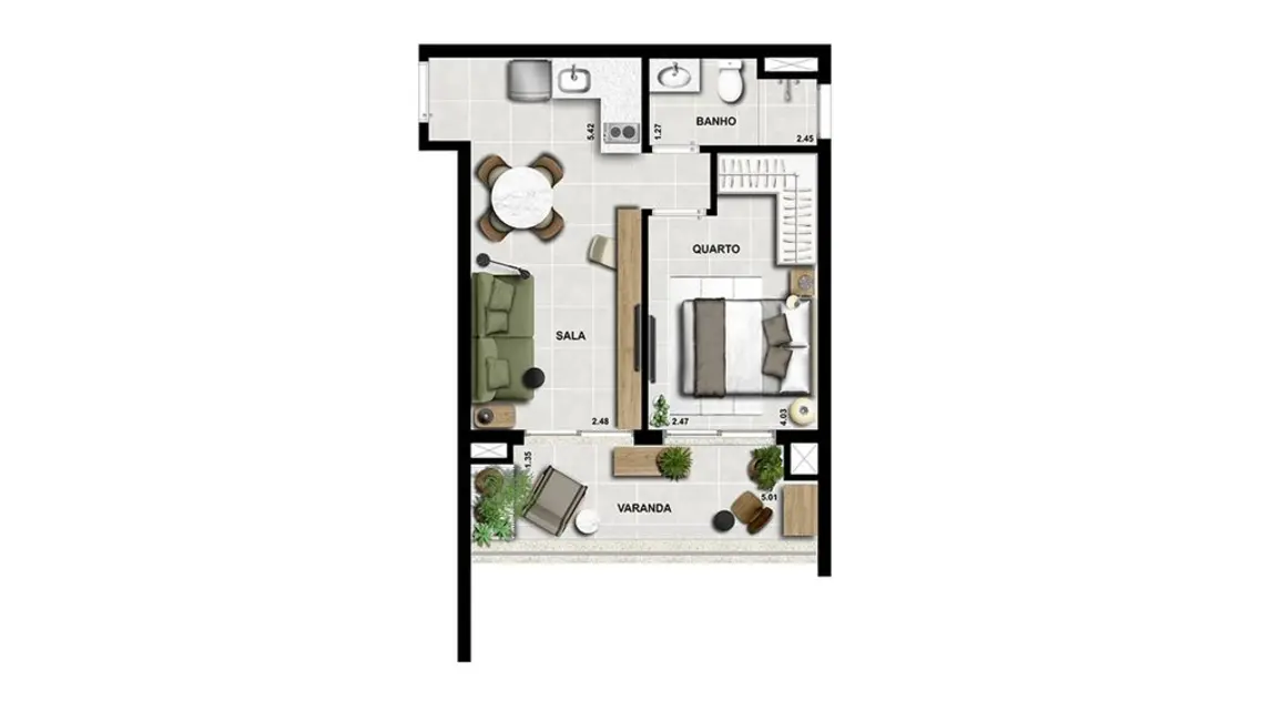 Foto 2 de Apartamento com 1 quarto à venda, 31m2 em Liberdade, São Paulo - SP