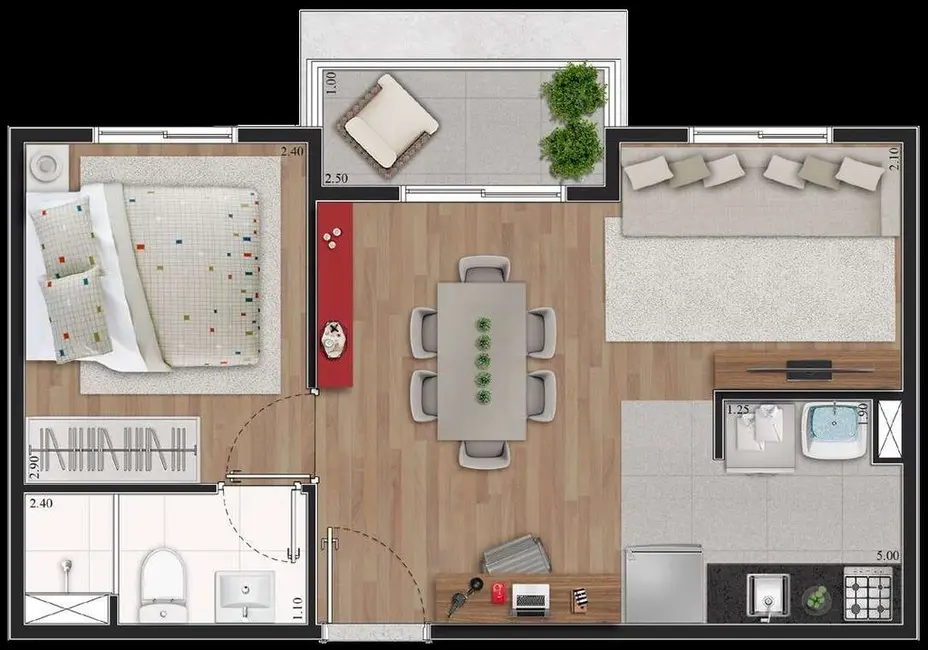 Foto 2 de Apartamento à venda, 42m2 em Vila Santa Catarina, São Paulo - SP