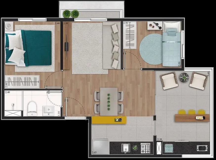 Foto 4 de Apartamento à venda, 42m2 em Vila Santa Catarina, São Paulo - SP