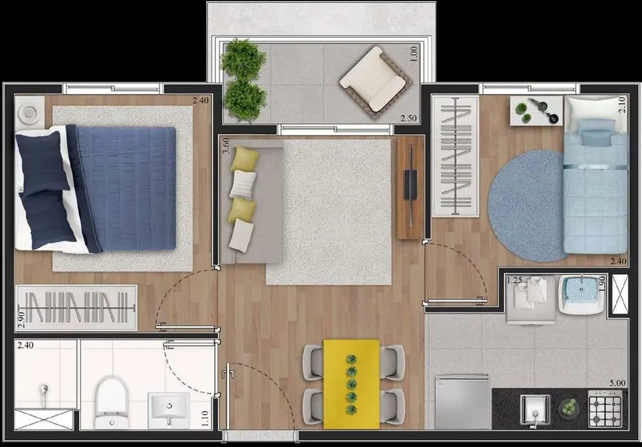 Foto 1 de Apartamento à venda, 42m2 em Vila Santa Catarina, São Paulo - SP