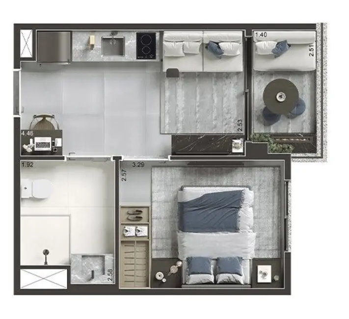 Foto 2 de Apartamento com 2 quartos à venda, 63m2 em Saúde, São Paulo - SP