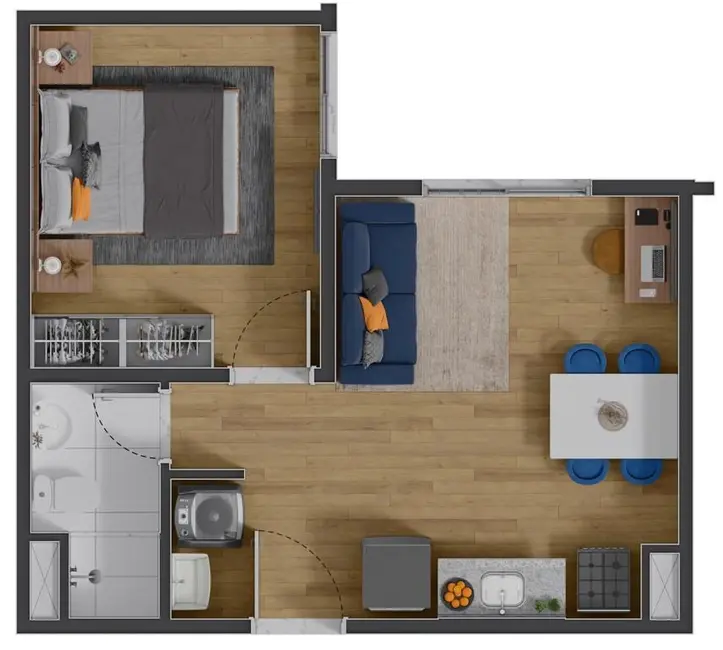 Apartamento com 1 quarto à venda, 30m2 em São Mateus, São Paulo - SP - imagem 3 Foto 3 de Apartamento com 1 quarto à venda, 30m2 em São Mateus, São Paulo - SP