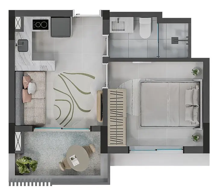 Kitnet com 1 quarto à venda, 34m2 em Consolação, São Paulo - SP - imagem 9 Foto 9 de Kitnet com 1 quarto à venda, 34m2 em Consolação, São Paulo - SP