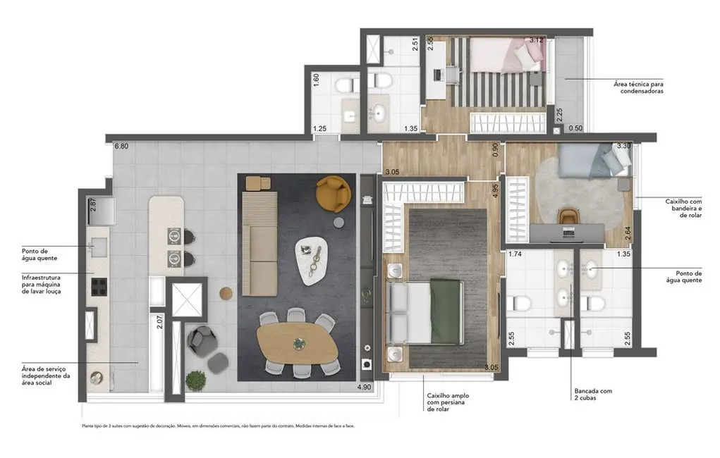 Apartamento com 3 quartos à venda, 111m2 em Vila Mariana, São Paulo - SP - imagem 3 Foto 3 de Apartamento com 3 quartos à venda, 111m2 em Vila Mariana, São Paulo - SP