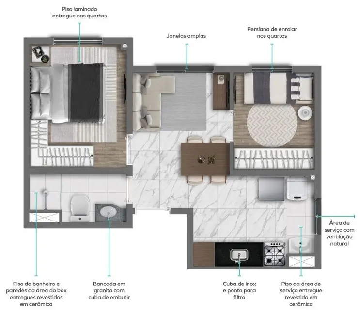 Foto 2 de Apartamento com 2 quartos à venda, 70m2 em Santana, São Paulo - SP