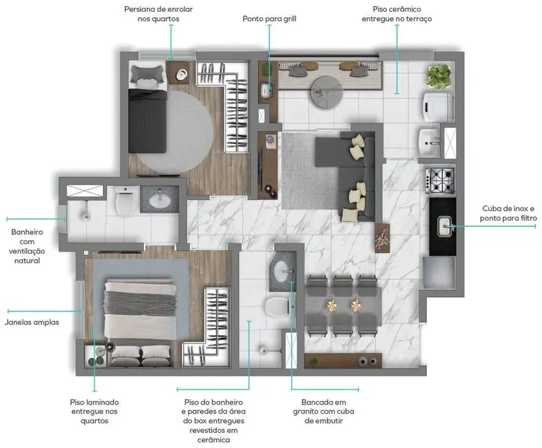 Foto 4 de Apartamento com 2 quartos à venda, 70m2 em Santana, São Paulo - SP