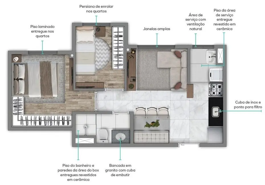 Foto 9 de Apartamento com 3 quartos à venda, 61m2 em Santana, São Paulo - SP
