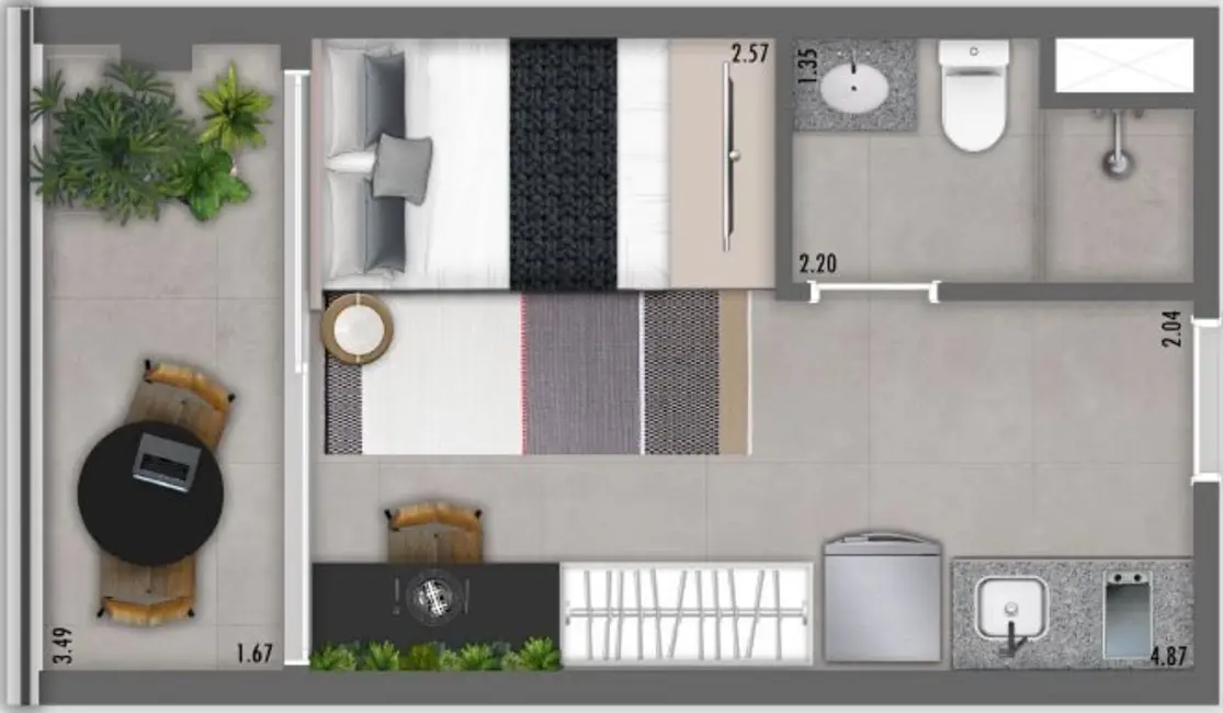 Foto 5 de Apartamento com 2 quartos à venda, 34m2 em Veloso, Osasco - SP