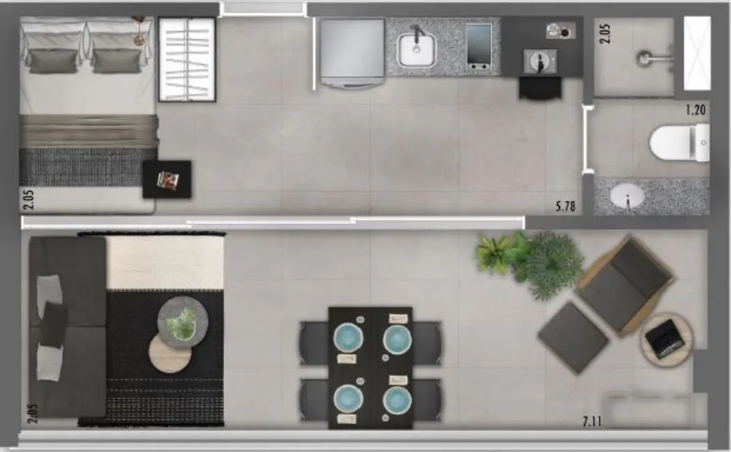 Foto 7 de Apartamento com 2 quartos à venda, 34m2 em Veloso, Osasco - SP