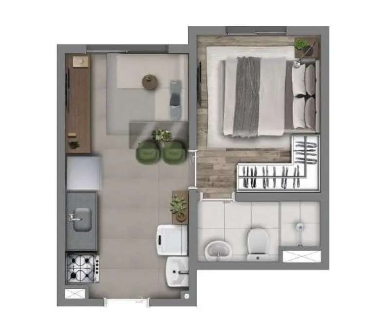 Foto 2 de Apartamento com 2 quartos à venda, 33m2 em Pirituba, São Paulo - SP