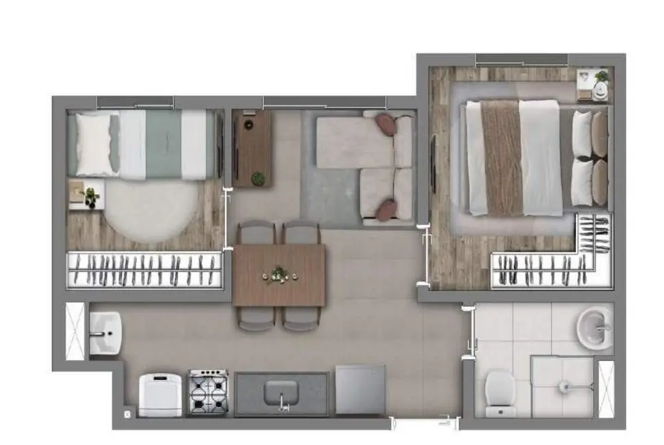 Foto 4 de Apartamento com 2 quartos à venda, 33m2 em Pirituba, São Paulo - SP