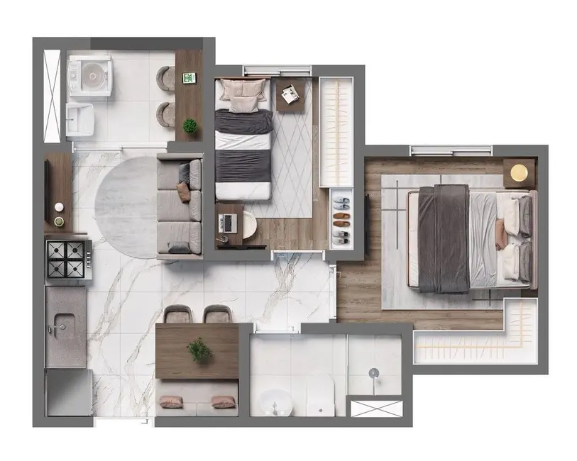Apartamento com 2 quartos à venda, 33m2 em Água Branca, São Paulo - SP - imagem 5 Foto 5 de Apartamento com 2 quartos à venda, 33m2 em Água Branca, São Paulo - SP